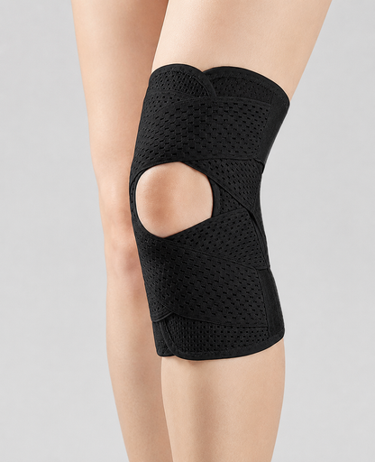 Breathable Elastic Knee Brace with spring support