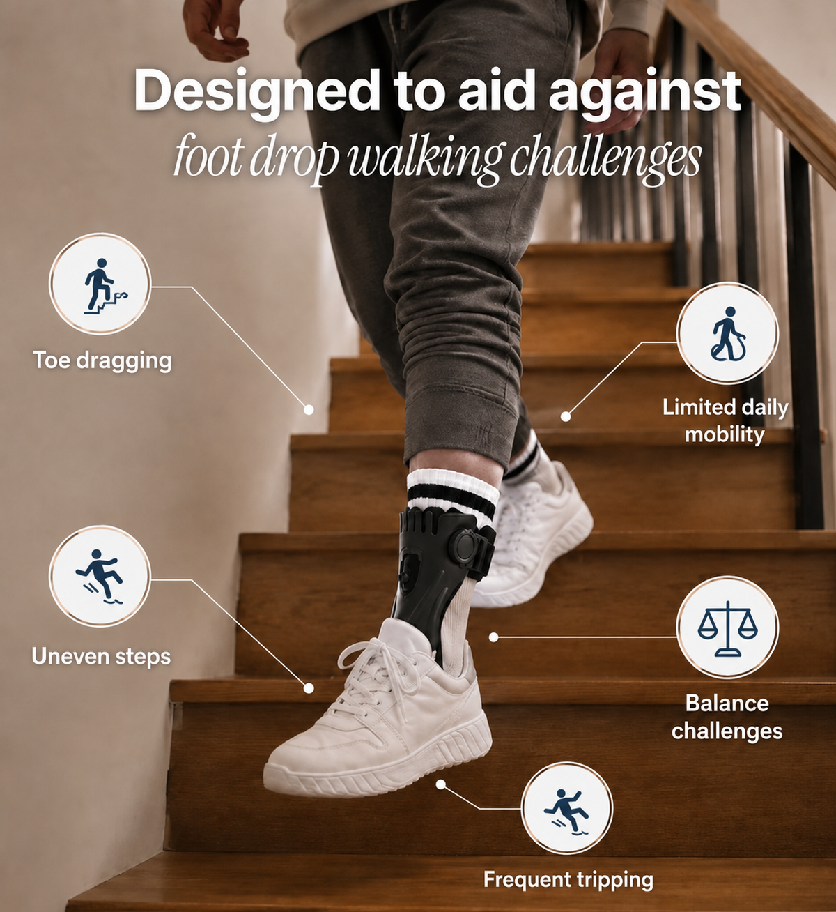 Aequowell AirFit Foot Drop Brace