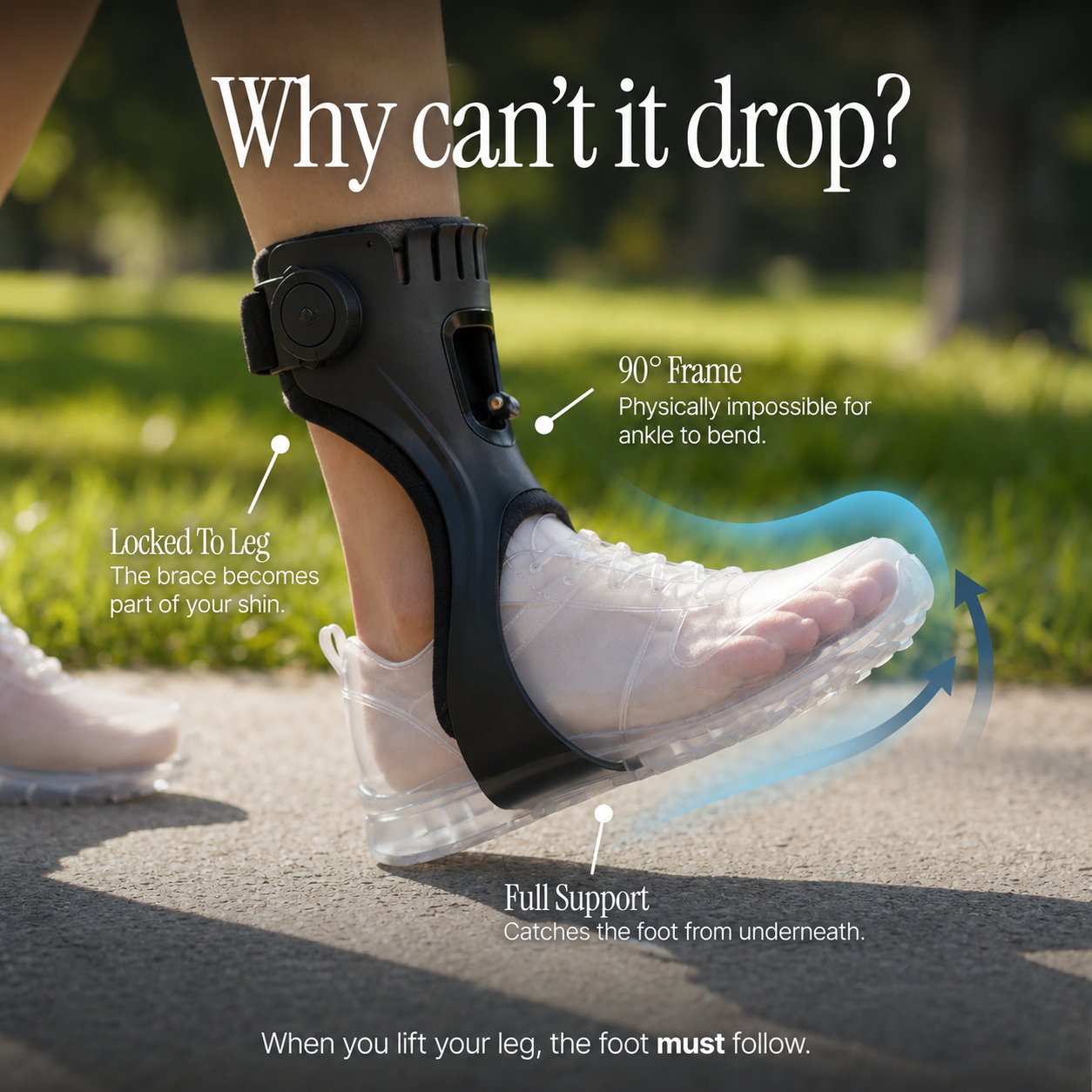 Aequowell AirFit Foot Drop Brace